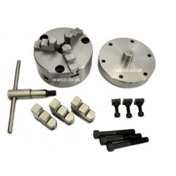 HV4 Chuck & Backplate - 100mm 3 Jaw