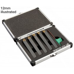 Indexable Lathe Tools - 5 Piece Set 8mm 10mm 12mm 16mm